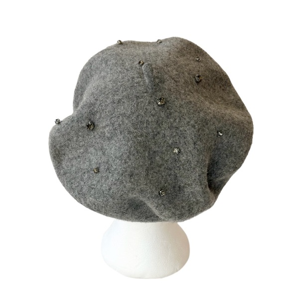 H&M Felted Wool Rhinestone Beret - Picture 2 of 14
